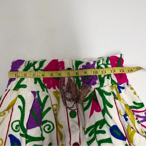 AML Embroidered Floral Maxi Skirt  MADE IN INDIA one size - Picture 4 of 12